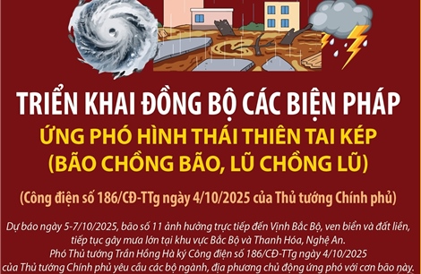 Triển khai đồng bộ các biện pháp ứng phó hình thái thiên tai kép