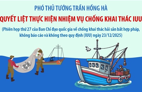 Phó Thủ tướng Trần Hồng Hà: Quyết liệt thực hiện nhiệm vụ chống khai thác IUU