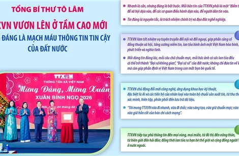 TTXVN vươn lên ở tầm cao mới, xứng đáng là mạch máu thông tin tin cậy của đất nước