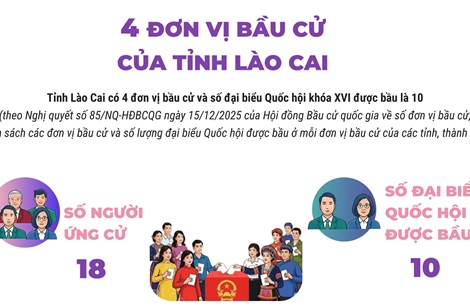 4 đơn vị bầu cử của tỉnh Lào Cai