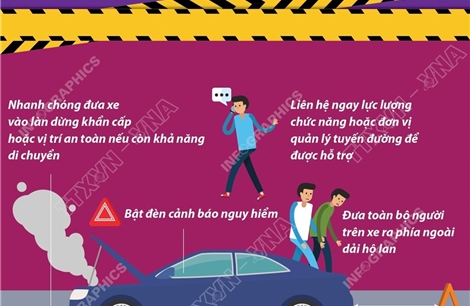 Lưu ý khi phương tiện gặp sự cố trên đường cao tốc