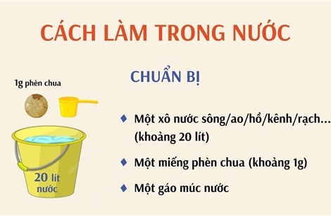 Mùa mưa lũ: Cách làm trong nước