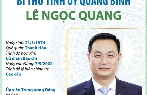 Ủy viên Trung ương Đảng, Bí thư Tỉnh ủy Quảng Bình Lê Ngọc Quang