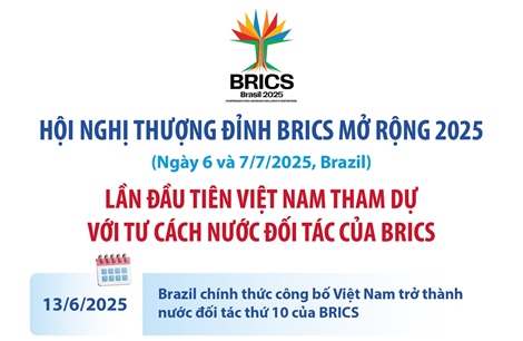 Lần đầu tiên Việt Nam tham dự với tư cách Nước đối tác của BRICS