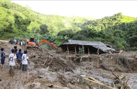 Điện Biên: Nỗ lực khắc phục hậu quả lũ quét, sạt lở đất