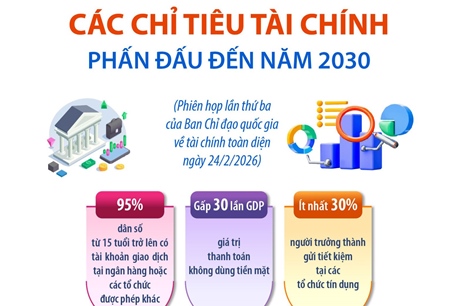 Các chỉ tiêu tài chính phấn đấu đến năm 2030