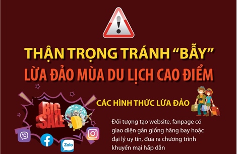 Thận trọng tránh 'bẫy' lừa đảo mùa du lịch cao điểm