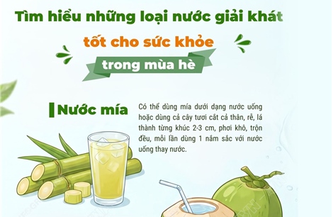 Tìm hiểu những loại nước giải khát tốt cho sức khỏe trong mùa hè