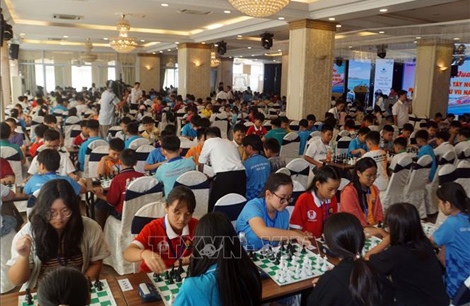 Khoảng 700 vận động viên tranh tài ở Giải Cờ vua miền Trung và Tây Nguyên mở rộng 