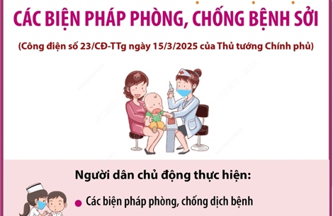 Người dân cần chủ động thực hiện các biện pháp phòng, chống bệnh sởi