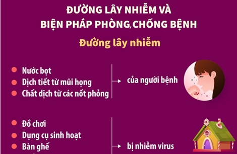 Phòng, chống bệnh tay chân miệng
