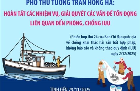 Hoàn tất các nhiệm vụ, giải quyết các vấn đề tồn đọng liên quan đến phòng, chống IUU