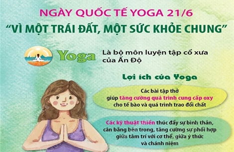 Ngày quốc tế Yoga 21/6: &#39;Vì một trái đất, một sức khỏe chung&#39;