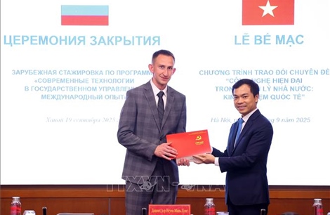 Bế mạc Chương trình nghiên cứu khảo sát, trao đổi chuyên đề với cán bộ trung, cao cấp của Liên bang Nga