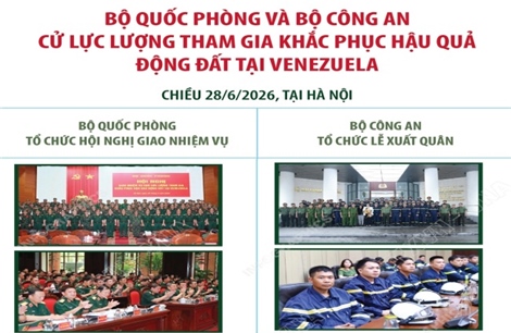 Bộ Quốc phòng, Bộ Công an cử lực lượng tham gia khắc phục hậu quả động đất tại Venezuela