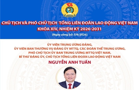 Danh sách Chủ tịch và Phó Chủ tịch Tổng Liên đoàn Lao động Việt Nam khóa XIV, nhiệm kỳ 2026-2031