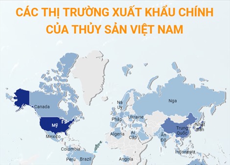 Các thị trường xuất khẩu chính của thủy sản Việt Nam