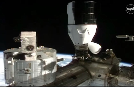Tàu vũ trụ Dragon ghép nối thành công với trạm ISS