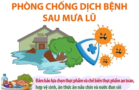 Phòng chống dịch bệnh sau mưa lũ