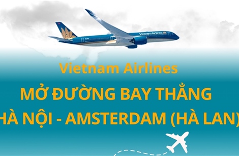 Vietnam Airlines mở đường bay thẳng Hà Nội - Amsterdam (Hà Lan)