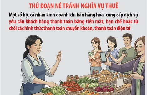 Cảnh báo hành vi yêu cầu thanh toán tiền mặt để trốn thuế