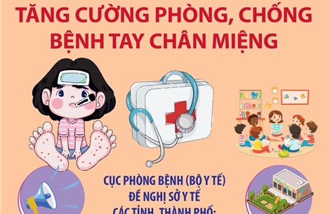 Tăng cường phòng, chống bệnh tay chân miệng trong thời gian tới
