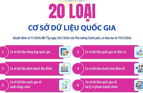 20 loại cơ sở dữ liệu quốc gia