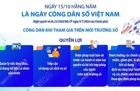 Ngày 15/10 hàng năm là Ngày Công dân số Việt Nam