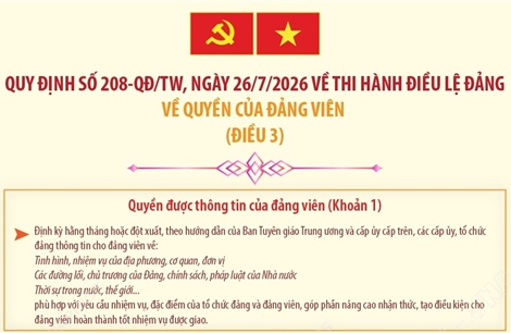Quy định 208-QĐ/TW: Quyền của đảng viên