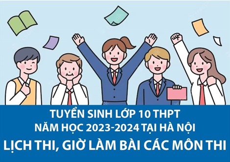Lịch thi, giờ làm bài các môn thi tuyển sinh lớp 10 tại Hà Nội