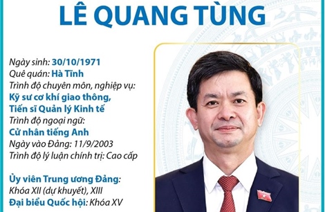 Ủy viên Ủy ban Thường vụ Quốc hội, Tổng thư ký Quốc hội, Chủ nhiệm Văn phòng Quốc hội Lê Quang Tùng