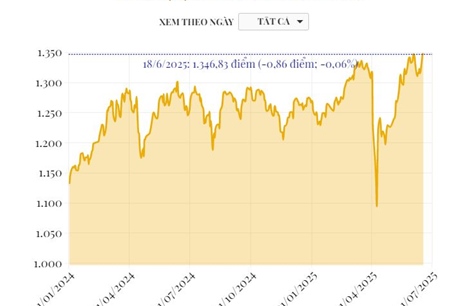 Phiên 18/6/2025: VN-Index giảm nhẹ