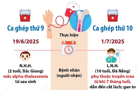 Áp dụng thành công kỹ thuật dung hòa miễn dịch trong ghép tế bào gốc đồng loại bất đồng nhóm máu