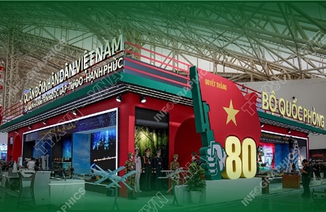 Gian trưng bày của Bộ Quốc phòng tại Triển lãm thành tựu đất nước