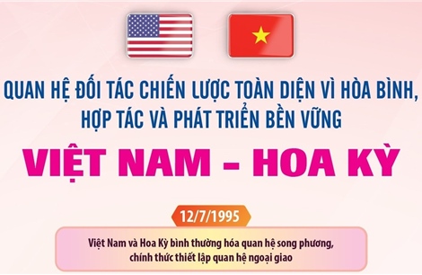 Quan hệ Đối tác chiến lược toàn diện vì hòa bình, hợp tác và phát triển bền vững Việt Nam - Hoa Kỳ