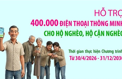 Hỗ trợ 400.000 điện thoại thông minh cho hộ nghèo, hộ cận nghèo