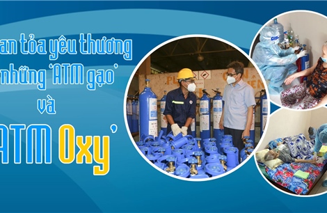 Lan toả yêu thương từ những ‘ATM gạo’ và ‘ATM oxy’