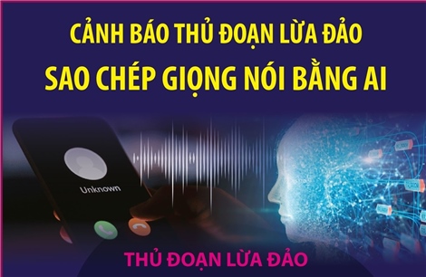 Cảnh báo thủ đoạn lừa đảo sao chép giọng nói bằng AI