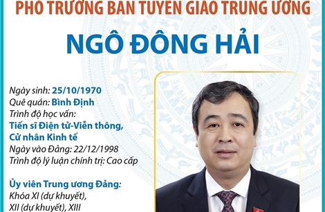 Phó Trưởng Ban Tuyên giáo Trung ương Ngô Đông Hải