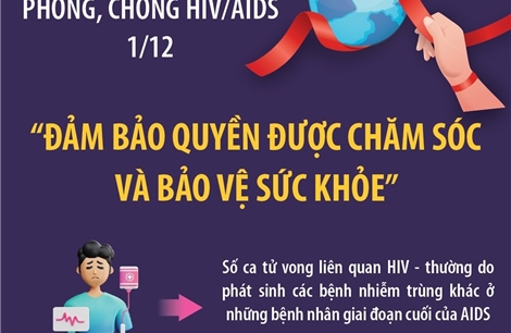 Ngày Thế giới phòng, chống HIV/AIDS 1/12: &#39;Đảm bảo quyền được chăm sóc và bảo vệ sức khỏe&#39;&#39;