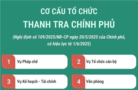 Cơ cấu tổ chức của Thanh tra Chính phủ