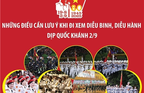 Những điều cần lưu ý khi đi xem diễu binh, diễu hành dịp Quốc khánh 2/9