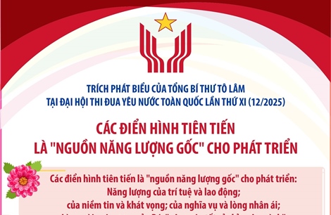 Các điển hình tiên tiến là 'nguồn năng lượng gốc' cho phát triển