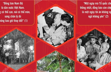 Chủ tịch Hồ Chí Minh: 'Miền Nam yêu quý luôn ở trong trái tim tôi'