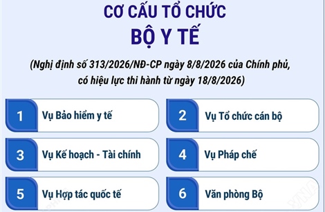 Cơ cấu tổ chức của Bộ Y tế