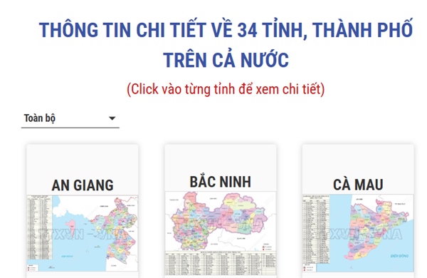 Thông tin chi tiết về 34 tỉnh, thành phố trên cả nước từ 1/7/2025