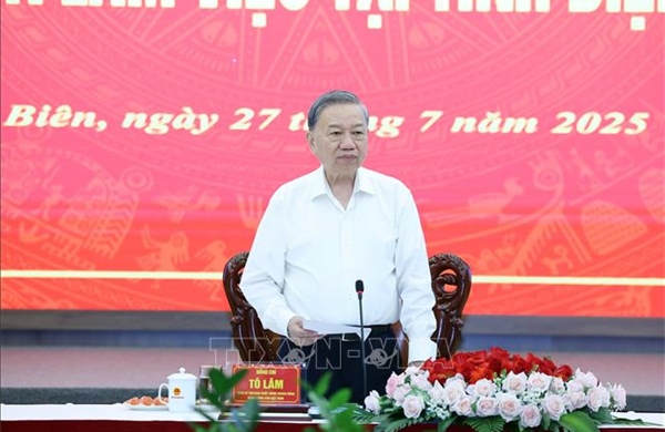 Tổng Bí thư Tô Lâm làm việc với Ban Chấp hành Đảng bộ tỉnh Điện Biên