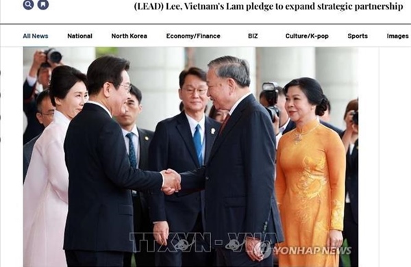 Truyền thông Hàn Quốc tiếp tục đưa tin đậm nét về chuyến thăm của Tổng Bí thư Tô Lâm