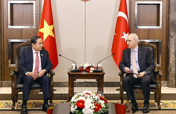 Chủ tịch Quốc hội Trần Thanh Mẫn hội kiến Chủ tịch Quốc hội Thổ Nhĩ Kỳ