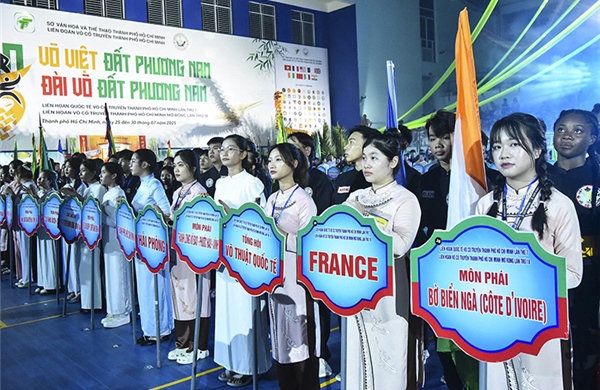 Khai mạc Liên hoan quốc tế Võ cổ truyền TP Hồ Chí Minh lần thứ 7